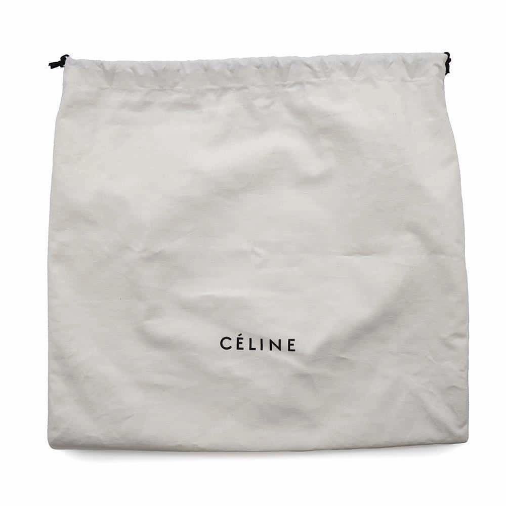 CELINE Pillow Shoulder Bag Gray Leather