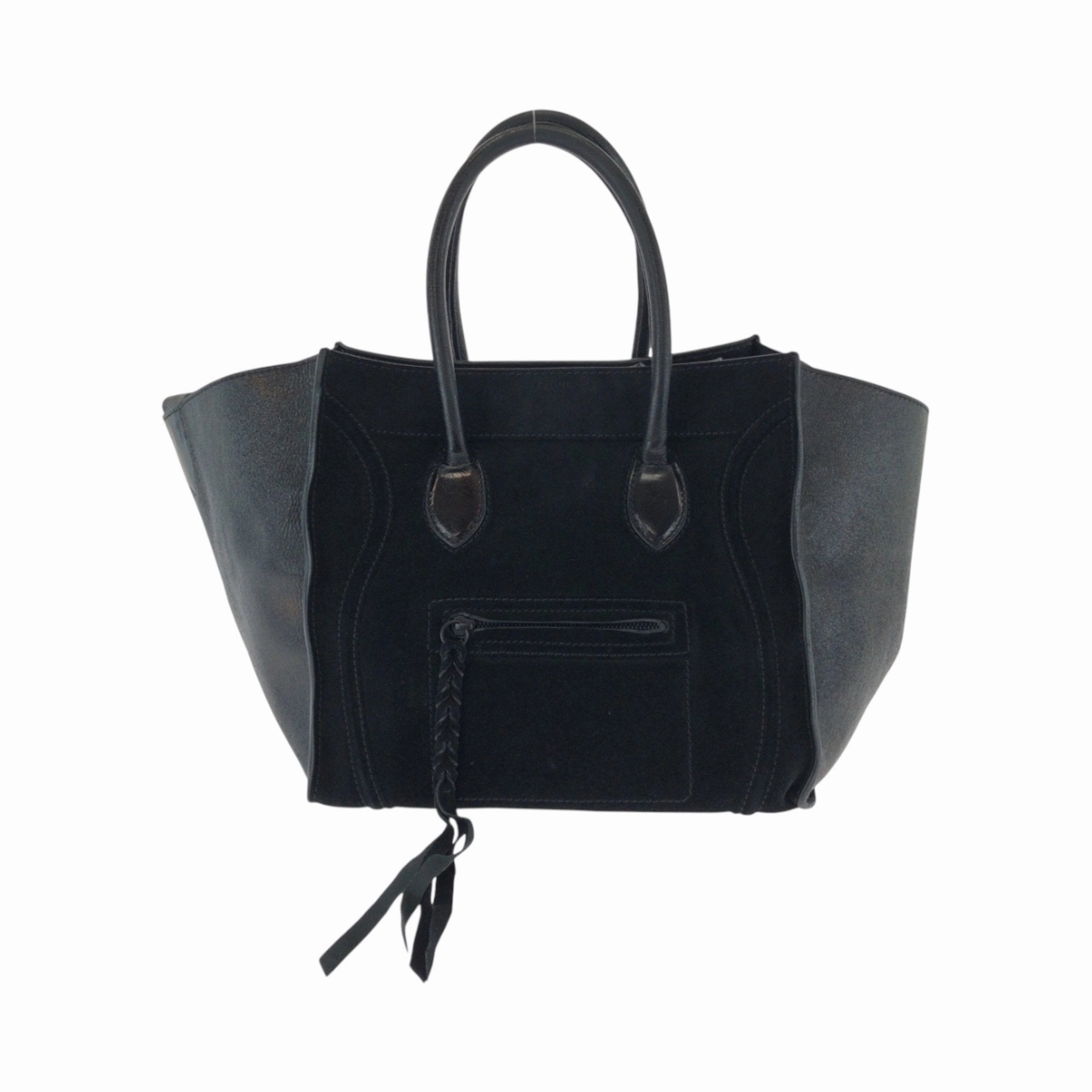 Celine Suede Leather Handbag Shoulder Bag Tote Bag (Pre-Owned)