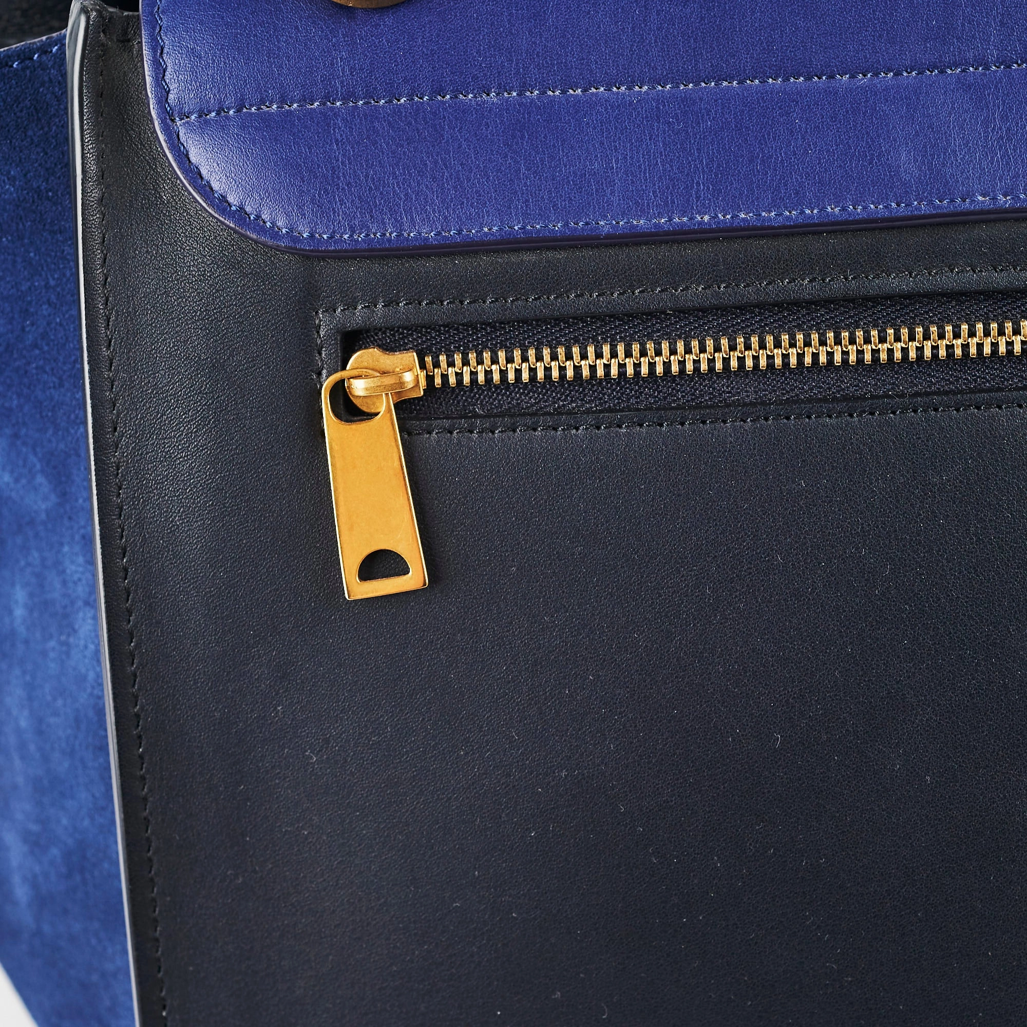 Celine Trapeze Medium Blue/Navy