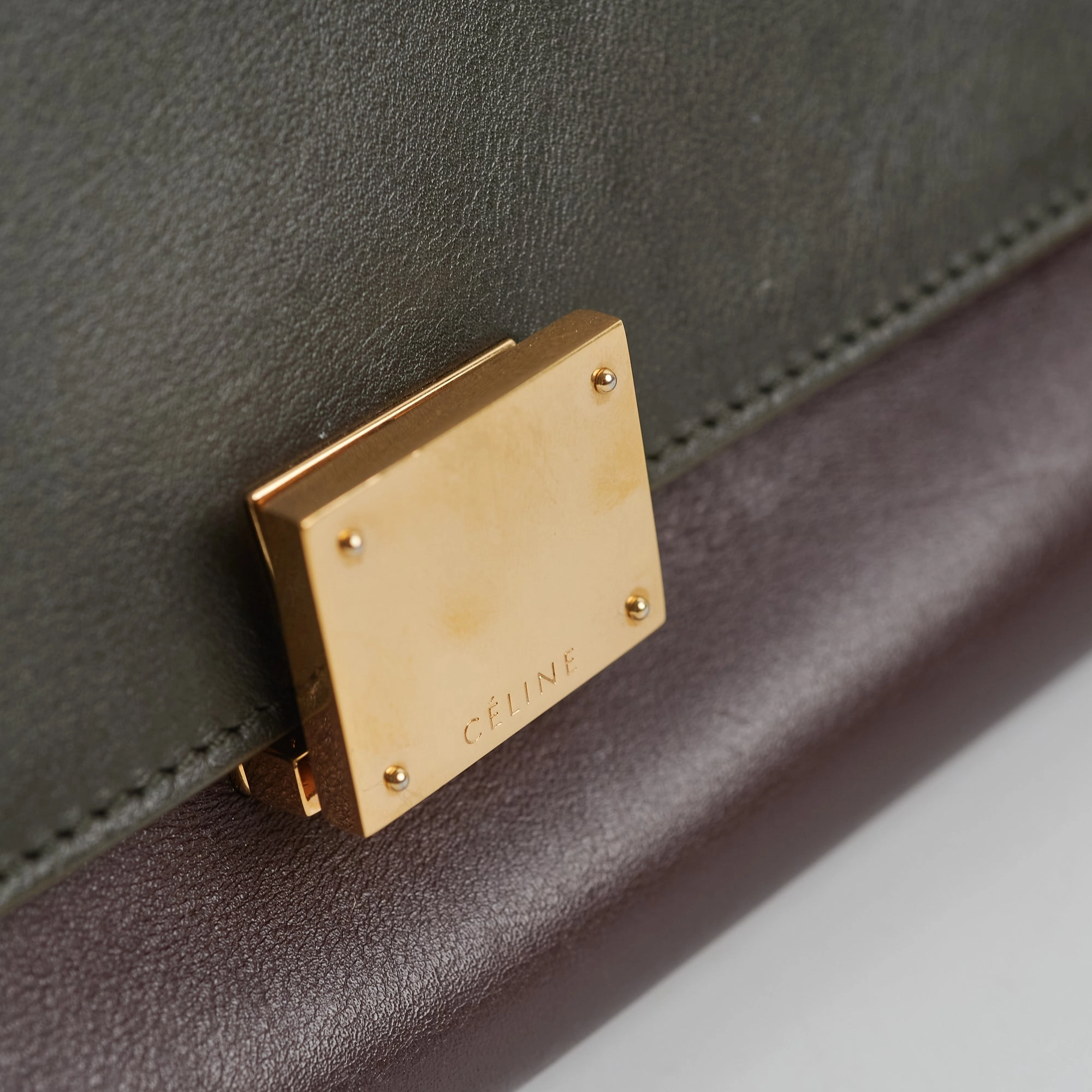 Celine Trapeze Two Toned Bag