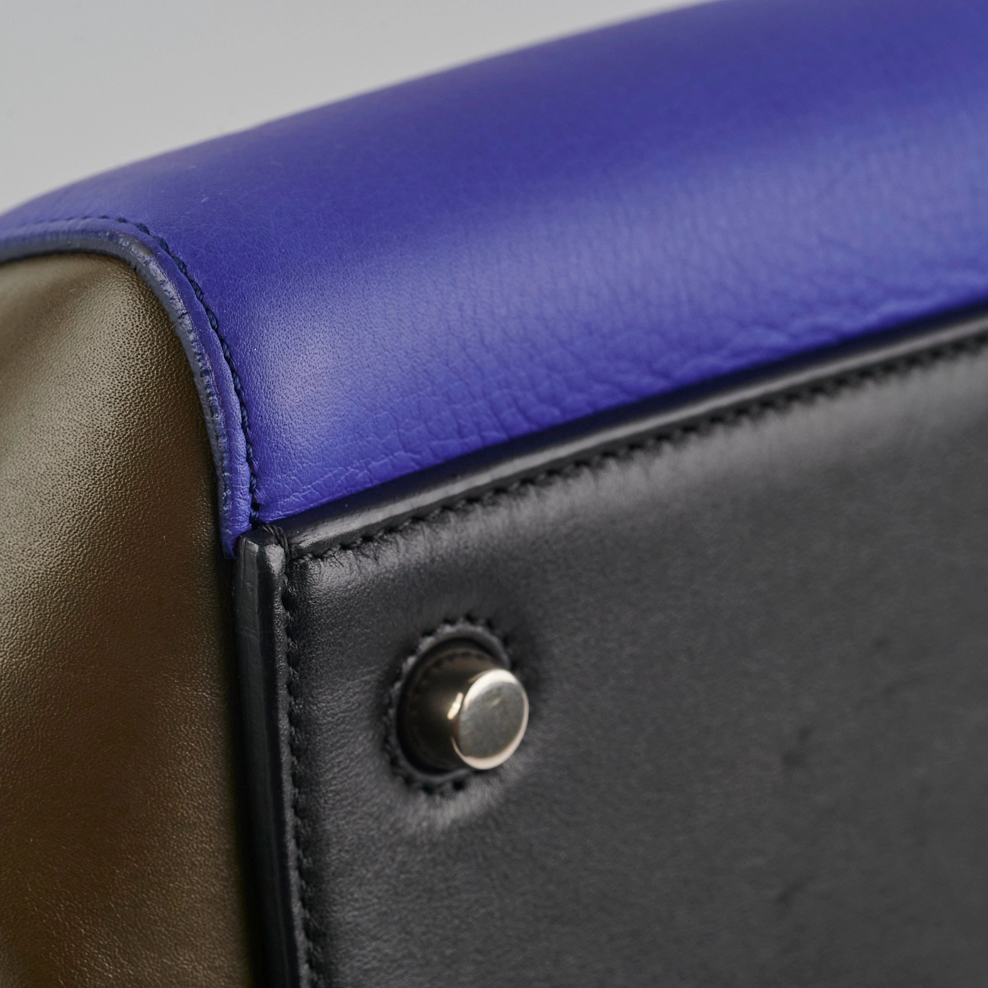 Celine Tri-colour Leather Edge Shoulder Bag