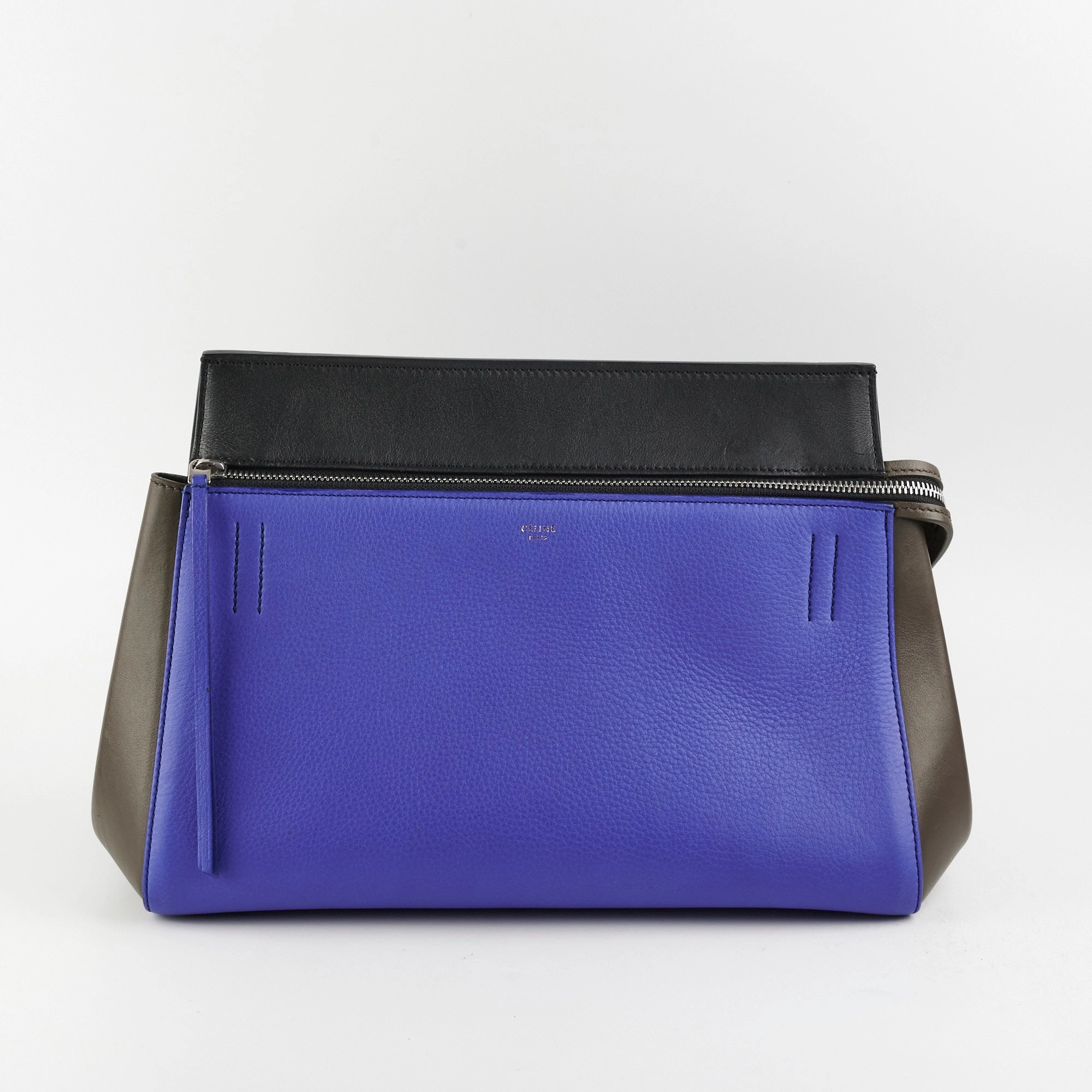 Celine Tri-colour Leather Edge Shoulder Bag