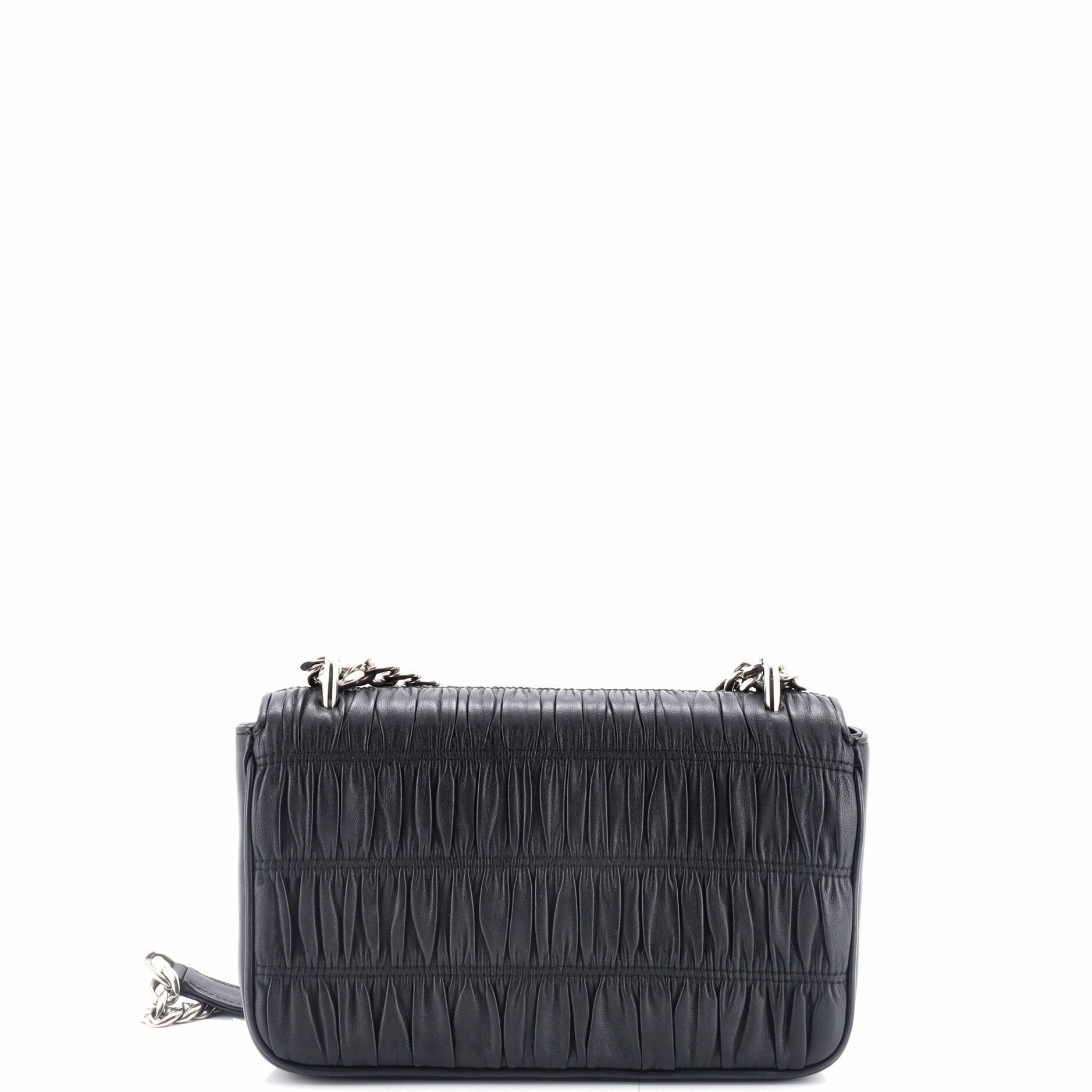 Chain Flap Shoulder Bag Nappa Gaufre Small