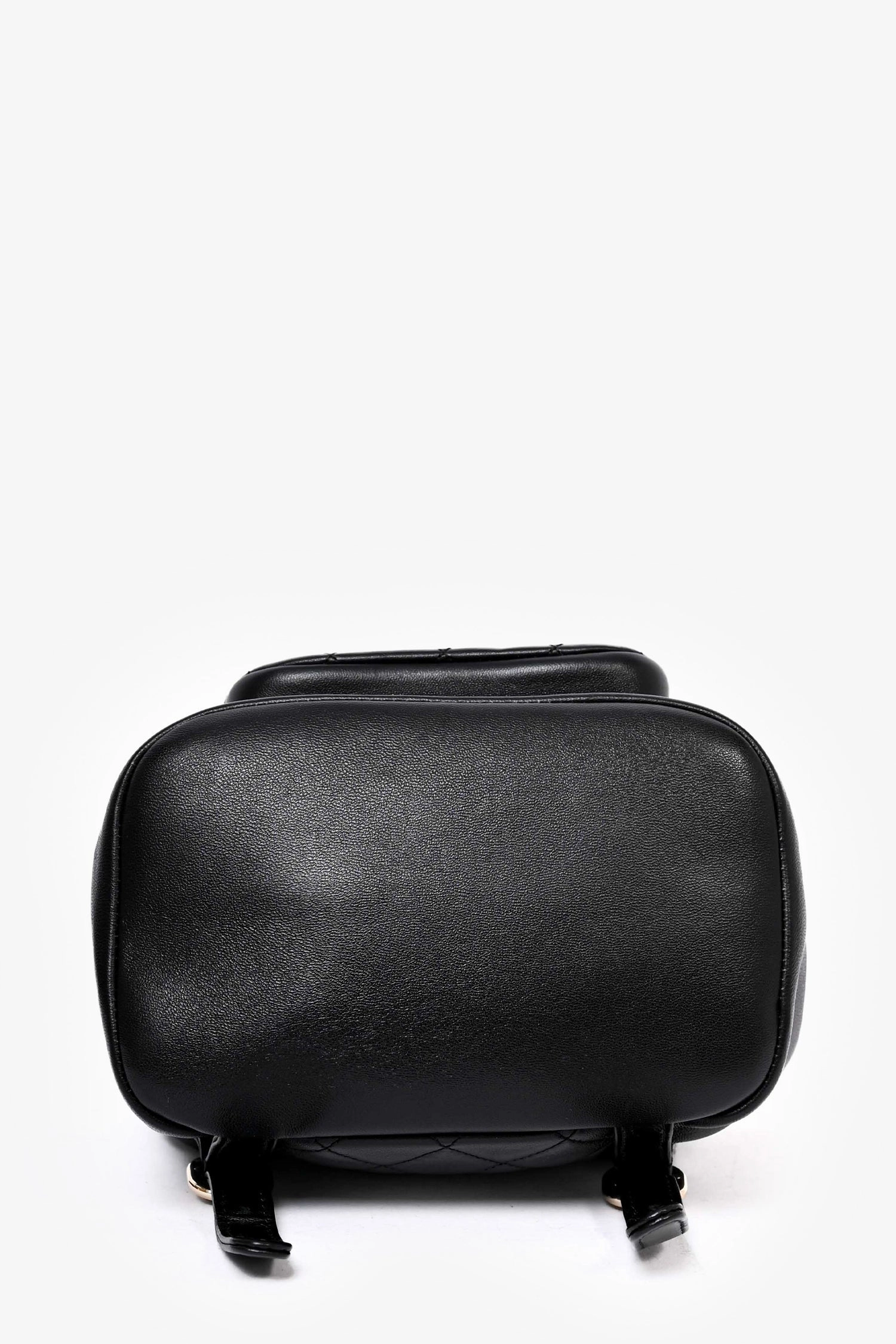 Chanel 2023 Black Lambskin Leather Duma Backpack