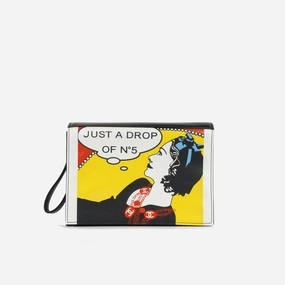 Chanel - Vintage Just a drop of No.5 Clutch - Black Patent SHW - 2002/03