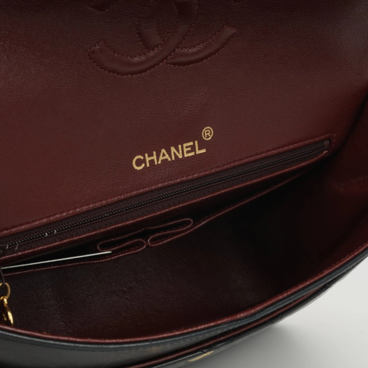 Chanel - Vintage Square Double Flap - Black Lambskin GHW - 2008/09