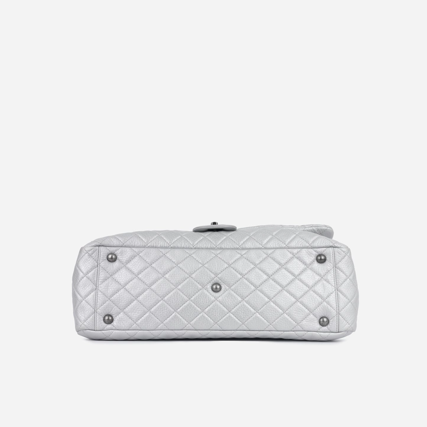 Chanel - XXL Airline Flap - Metallic Silver RHW - 2016/17 - Pre-Loved