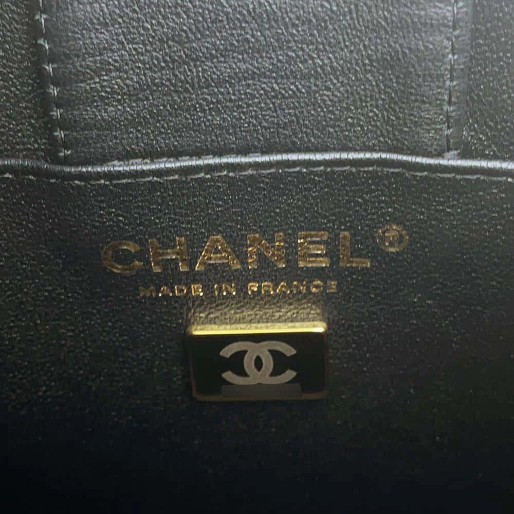CHANEL Bucket ChainShoulder Bag BlackAS3176 Caviar Leather Size Mini