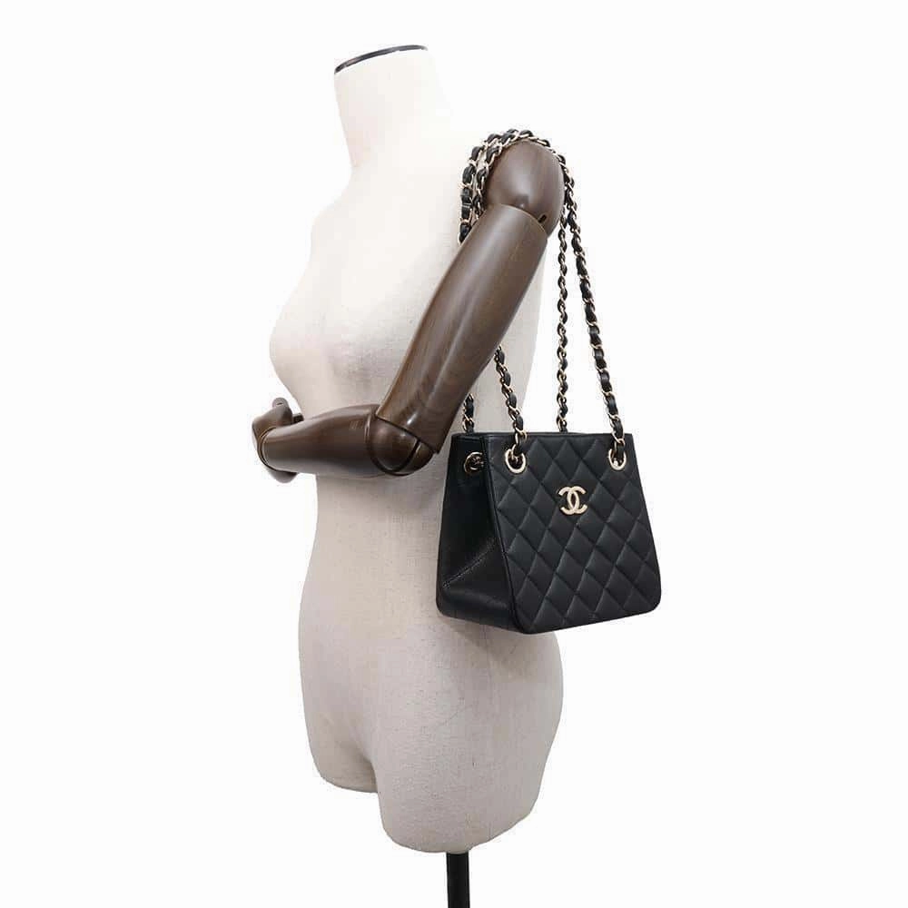 CHANEL Bucket ChainShoulder Bag BlackAS3176 Caviar Leather Size Mini