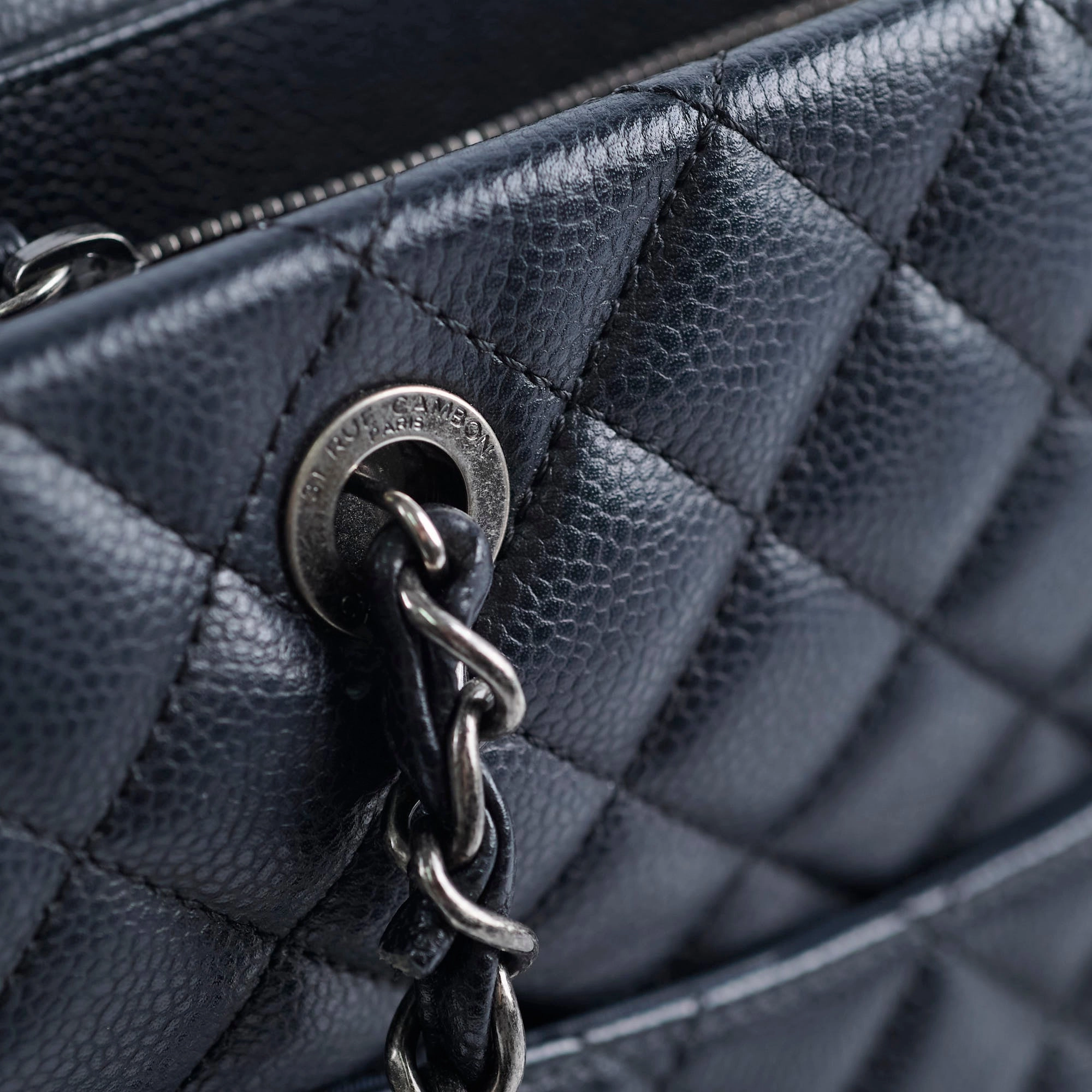 Chanel Caviar City Shopping Tote Black Series 23