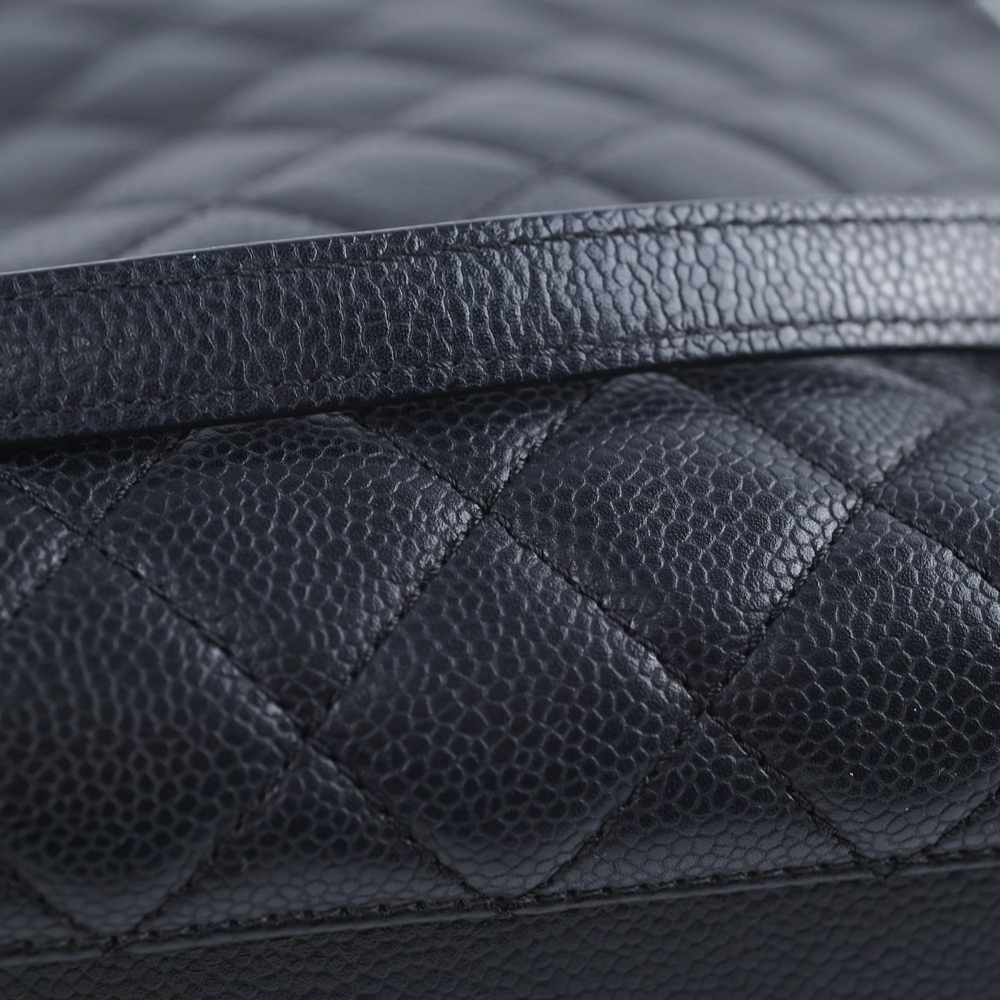 Chanel Caviar City Shopping Tote Black Series 23