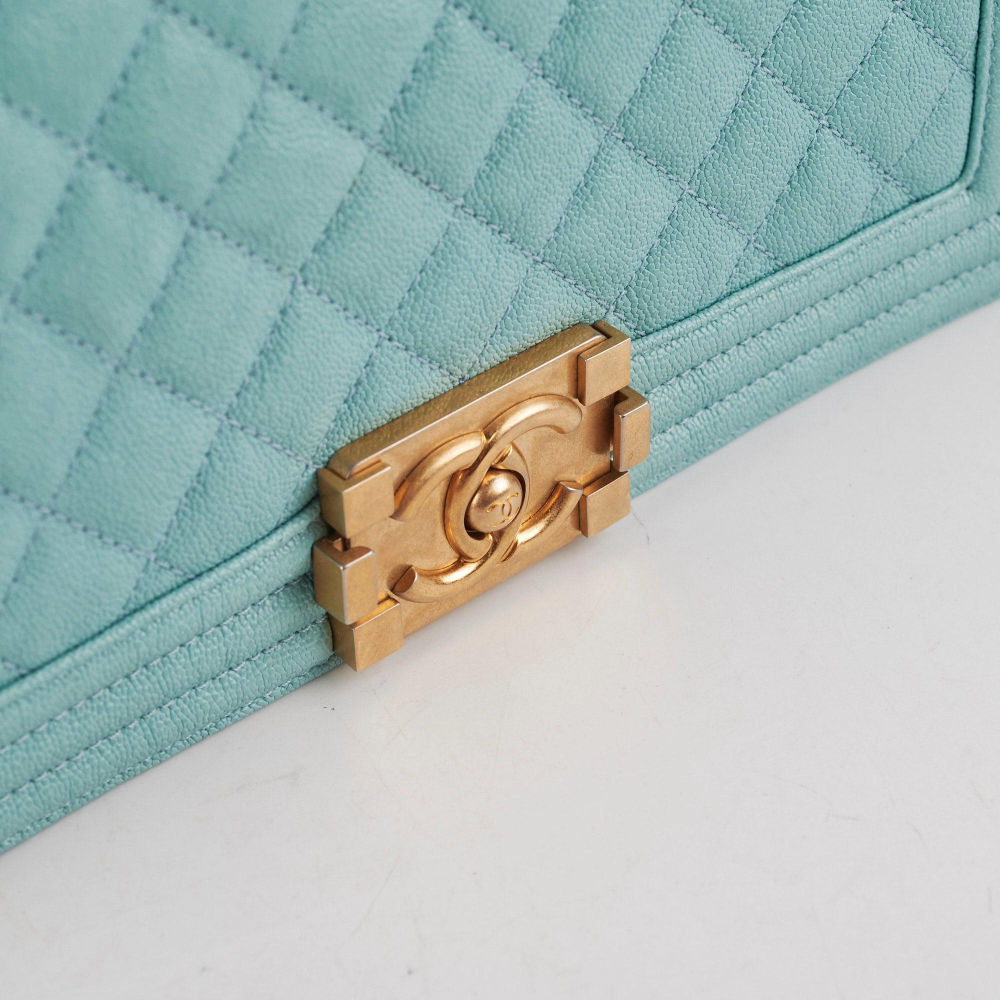 Chanel Caviar Old Medium Boy Blue  - 26Series