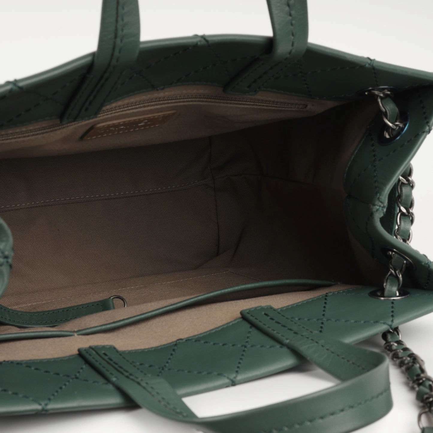 Chanel CC Pocket Tote Teal Calfskin RHW
