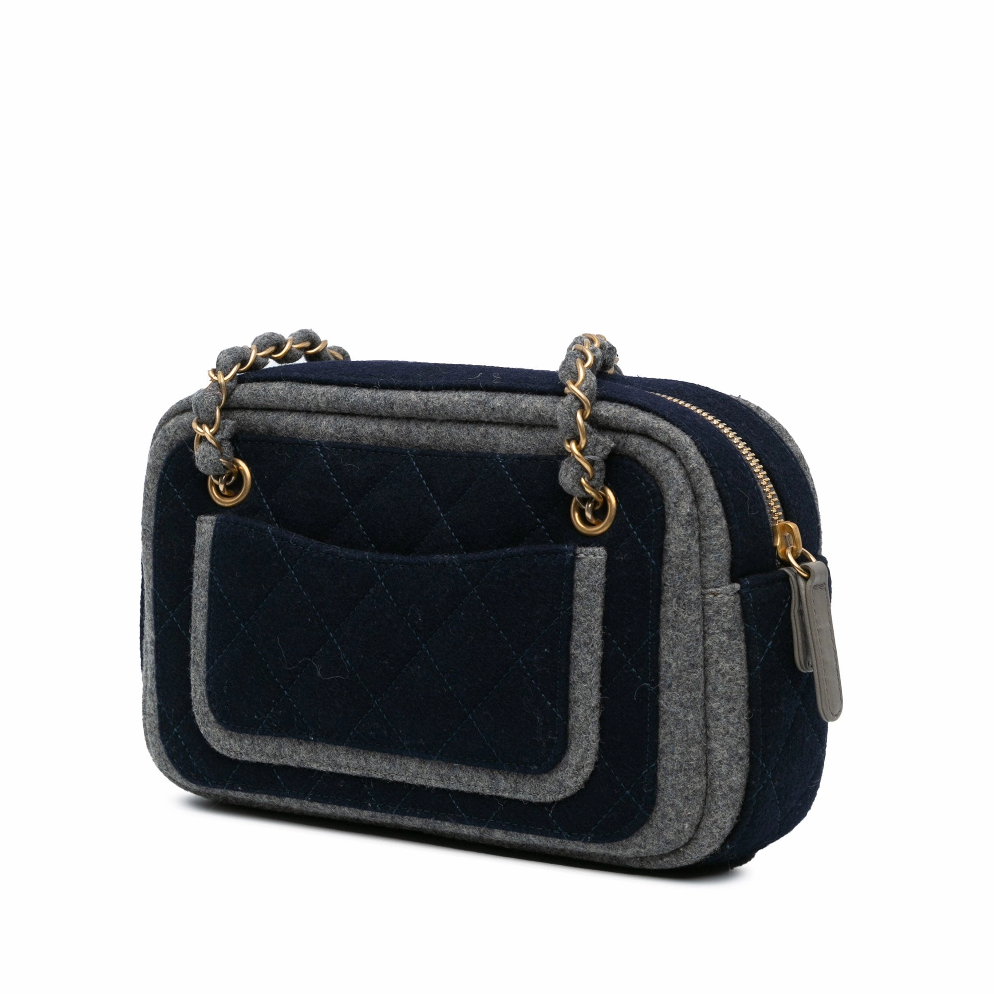 Chanel CC Wool Shoulder Bag (20647)