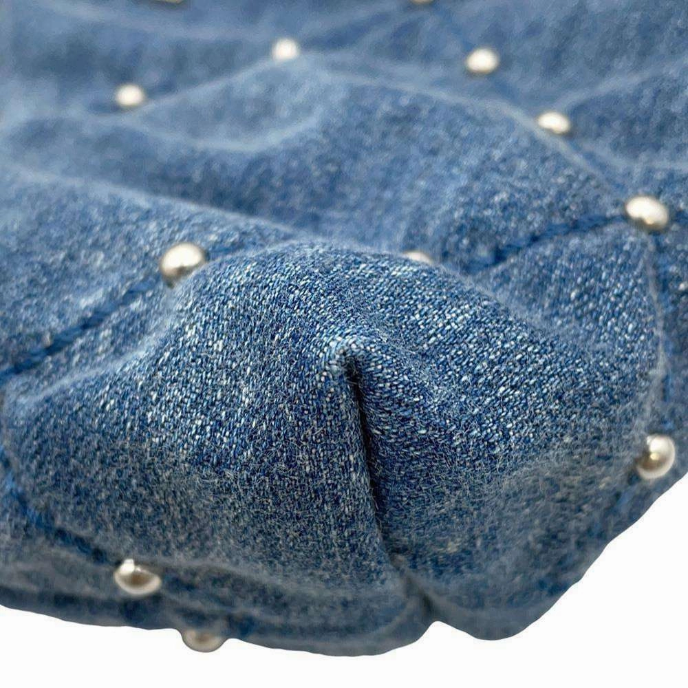 CHANEL CHANEL22 ChainShoulder Bag BlueAS3260 Washed Denim Size Small