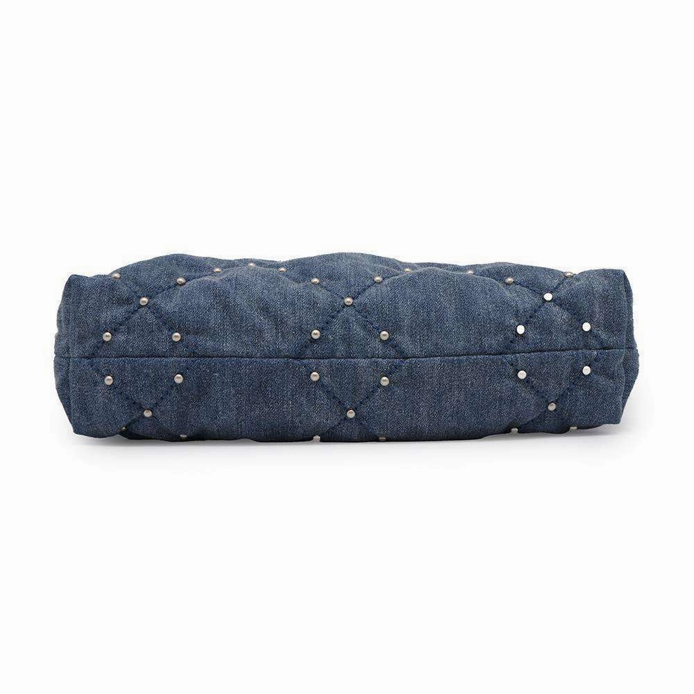 CHANEL CHANEL22 ChainShoulder Bag BlueAS3260 Washed Denim Size Small