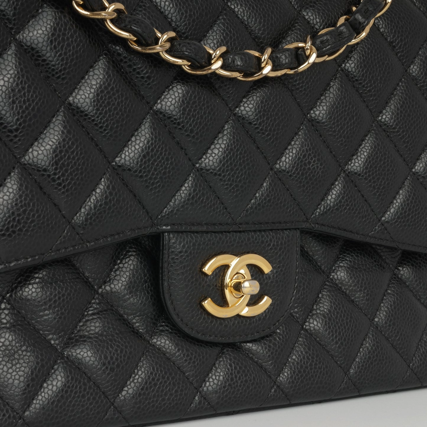 Chanel Chanel - Classic Flap Bag - Jumbo - Black Caviar GHW - 2017 - Pre-loved