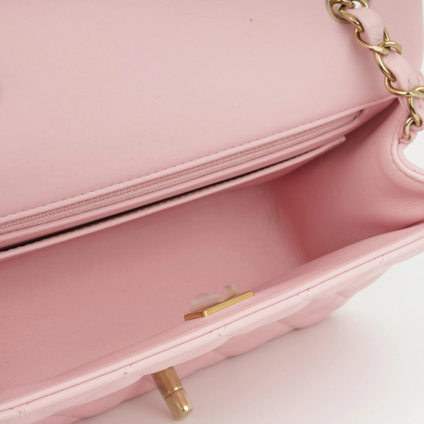 Chanel Chanel - Mini Rectangular - Pink Lambskin CGHW - Pre-Loved