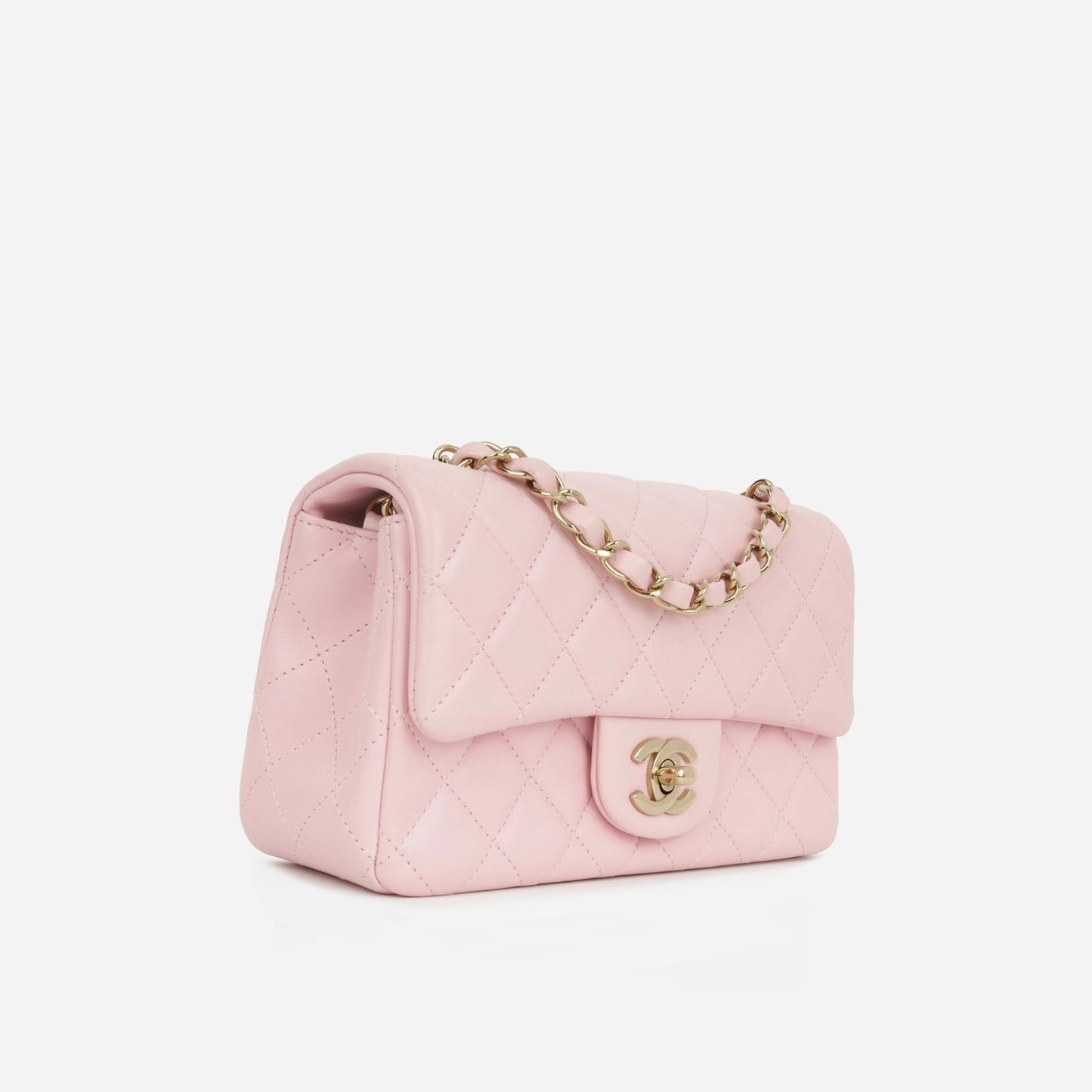 Chanel Chanel - Mini Rectangular - Pink Lambskin CGHW - Pre-Loved