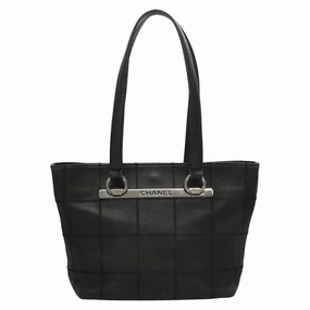 Chanel Chocolate Bar Leather Tote Bag (Pre-Owned)