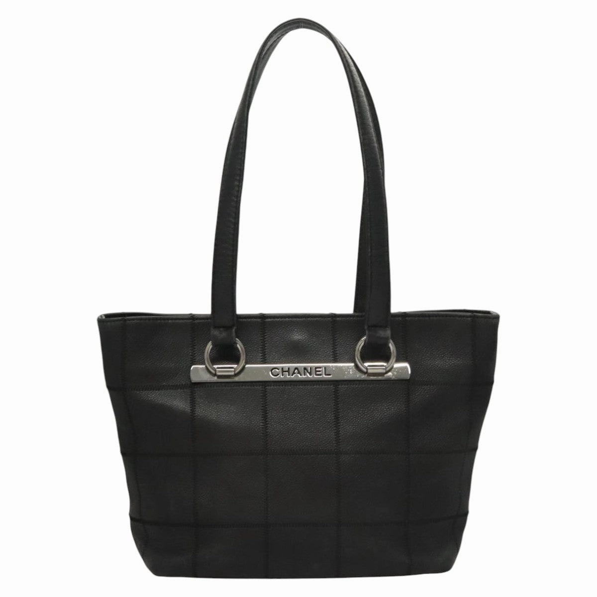 Chanel Chocolate Bar Leather Tote Bag (Pre-Owned)