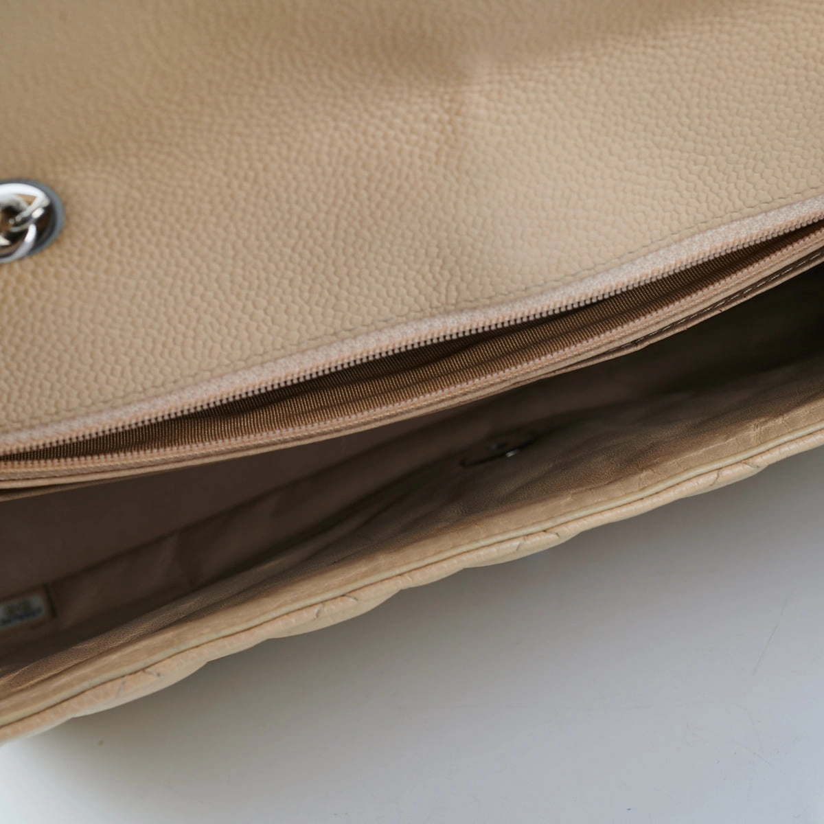 Chanel Classic Flap Jumbo Caviar Beige