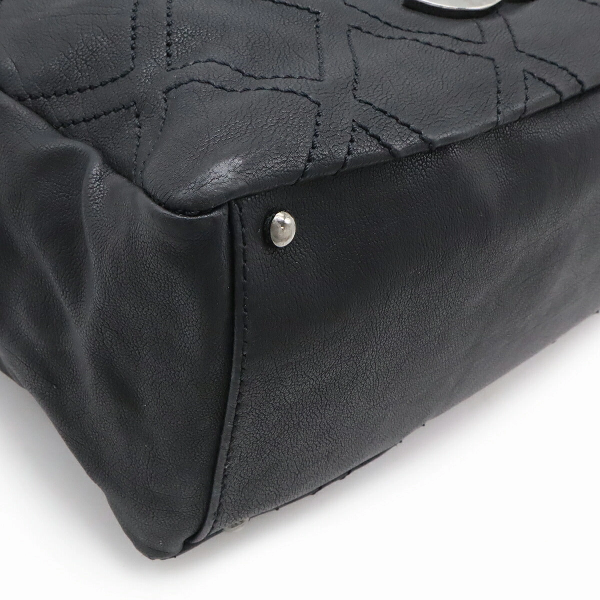 Chanel Coco Mark Leather Tote Bag