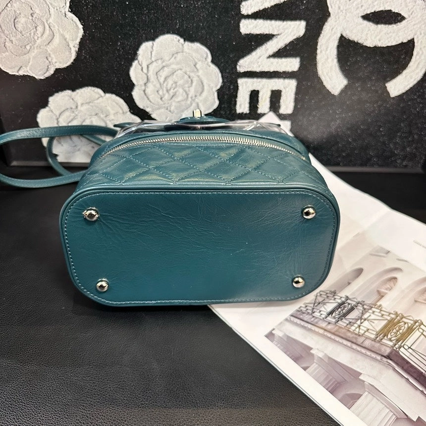 Chanel Dark Green PVC Leather Jelly Backpack Limited Edition