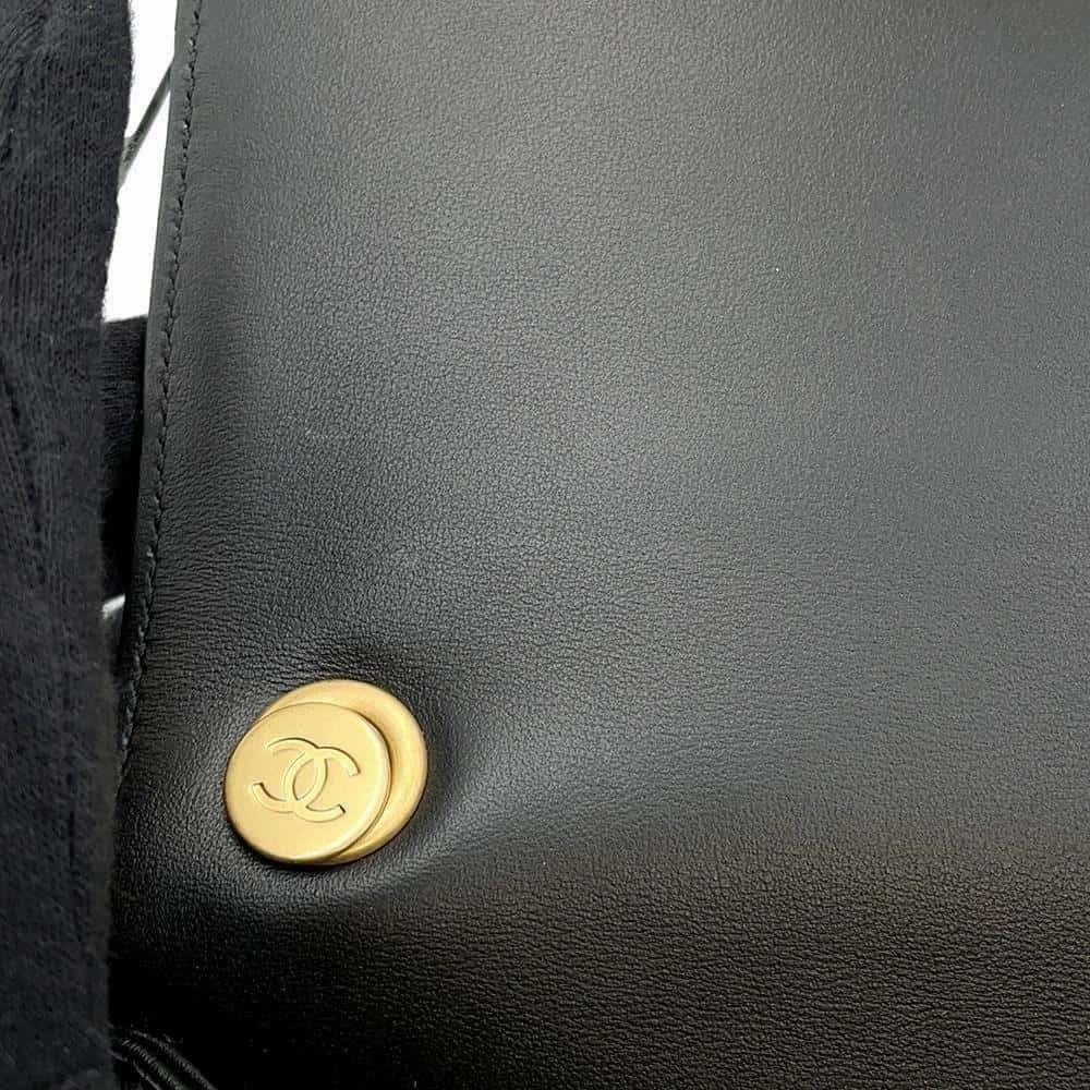 CHANEL Gripoa Matelasse ChainShoulder Bag BlackAS2251 Calf Leather Faux Pearl  Resin