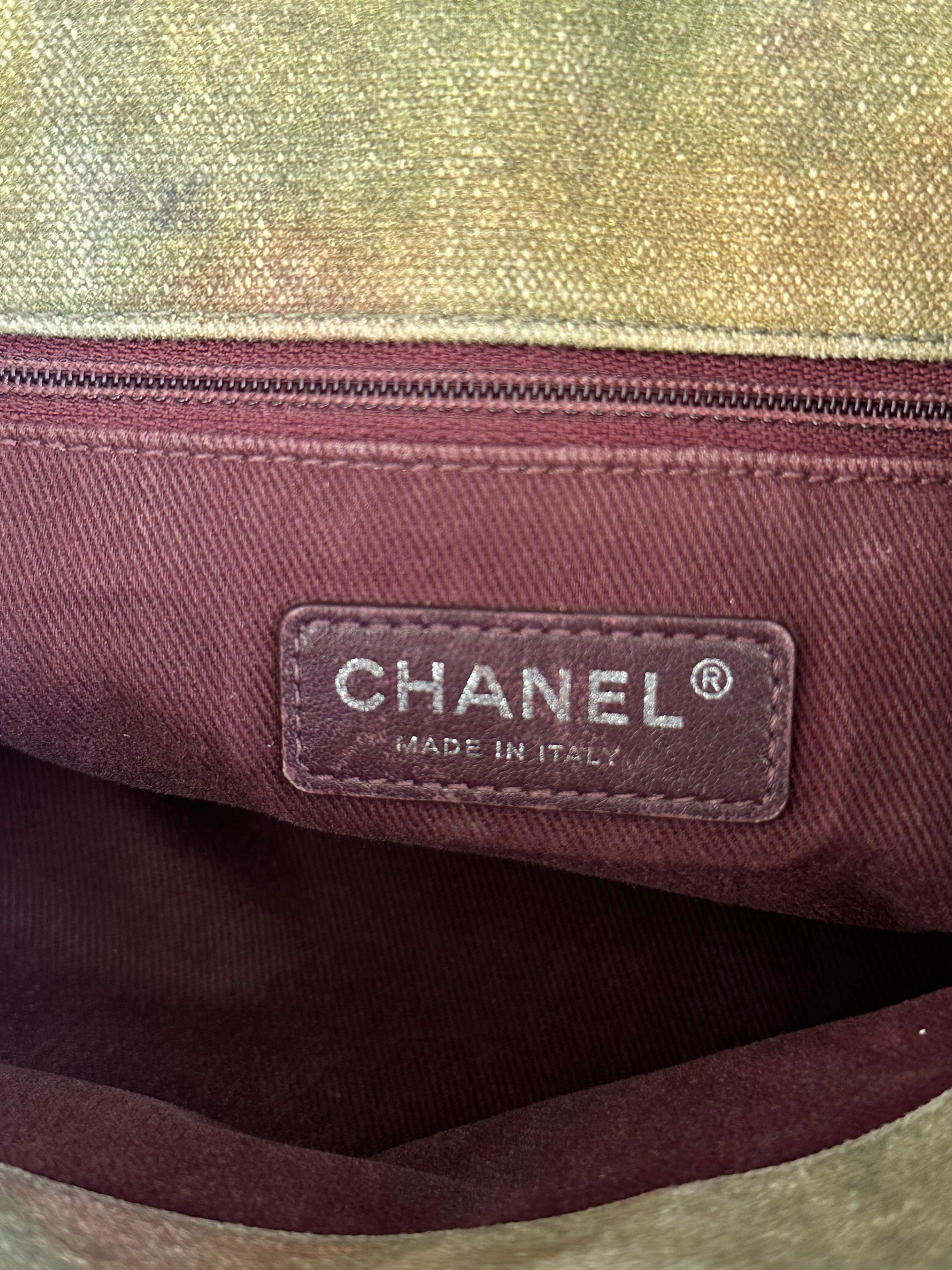 Chanel Khaki Graffiti On The Pavements Messenger Bag
