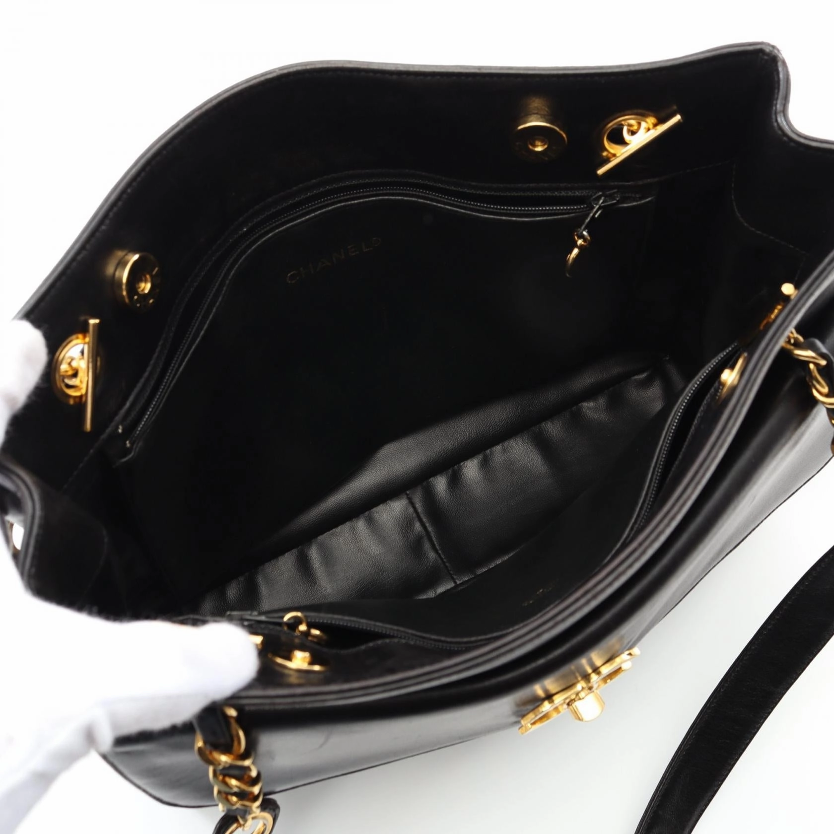 Chanel Lambskin Coco Mark Tote Bag