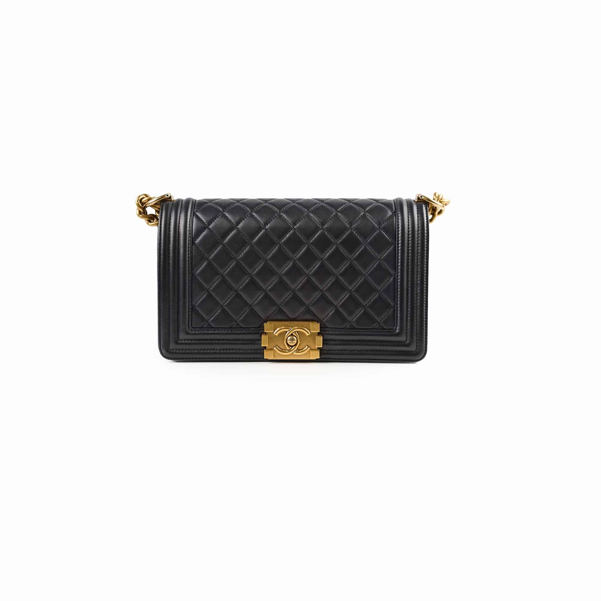 Chanel Lambskin Old Medium Boy