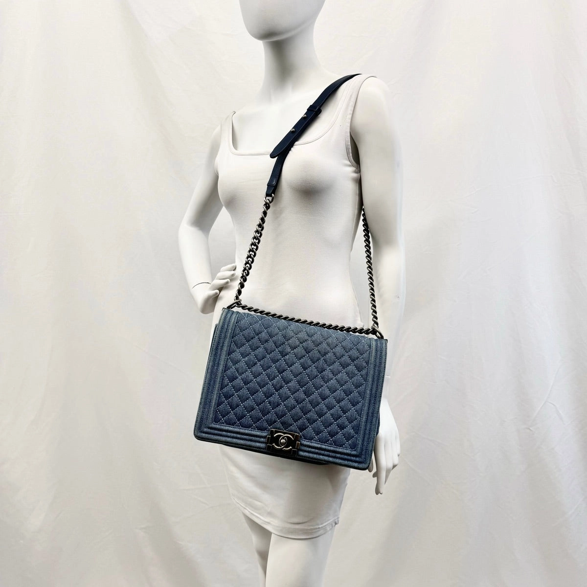 Chanel Large Denim Boy Bag