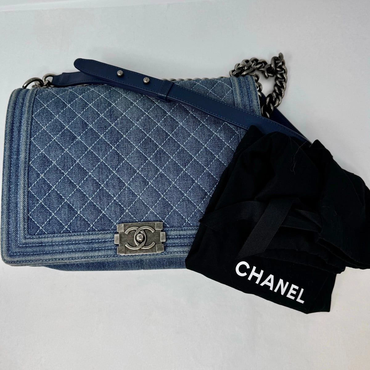 Chanel Large Denim Boy Bag