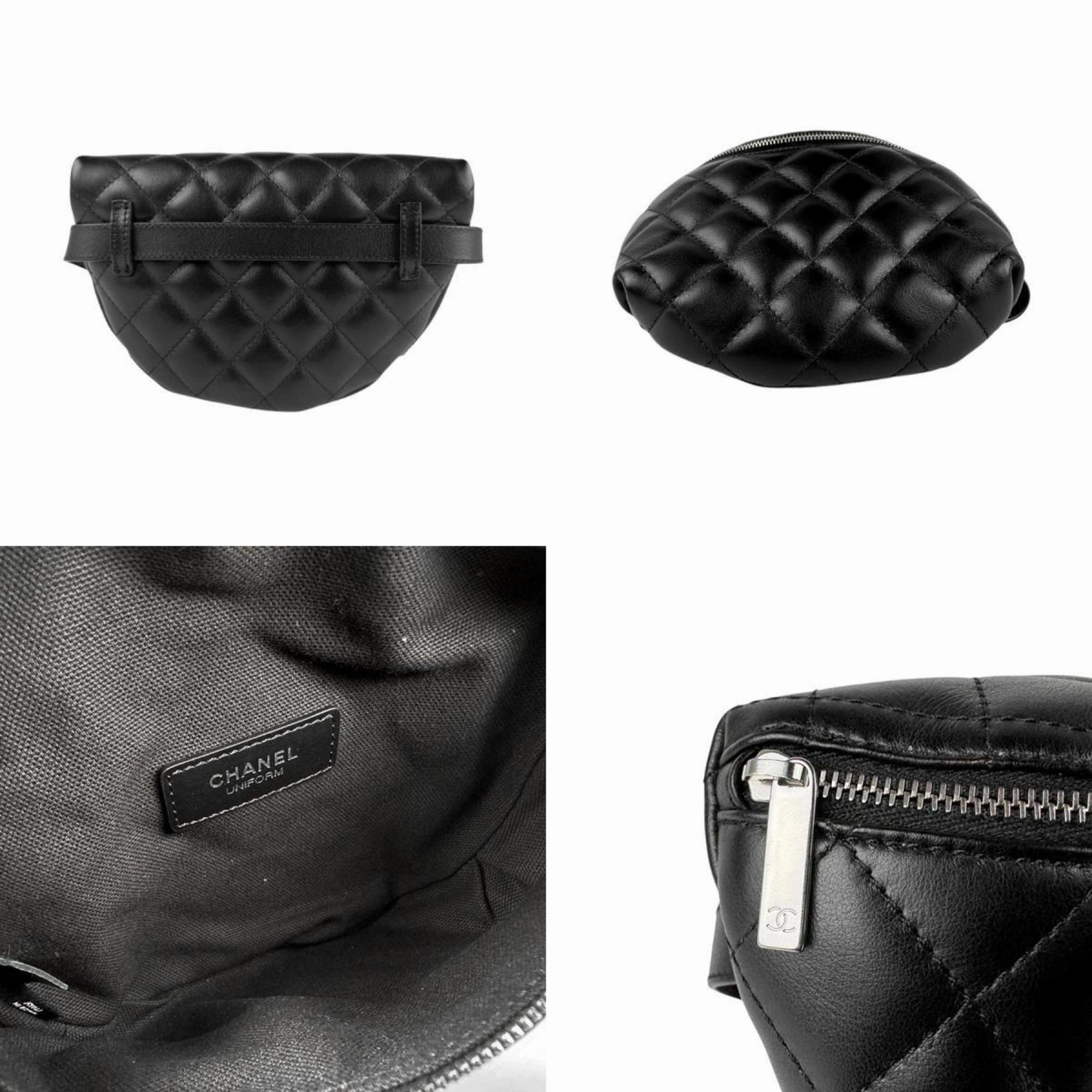 Chanel Leather Fanny Pack Sling Bag (Pre-Owned)