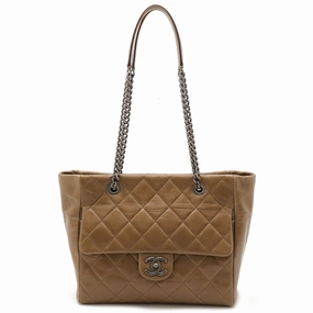 Chanel  Leather Shoulder Bag Tote Bag (Pre-Owned)