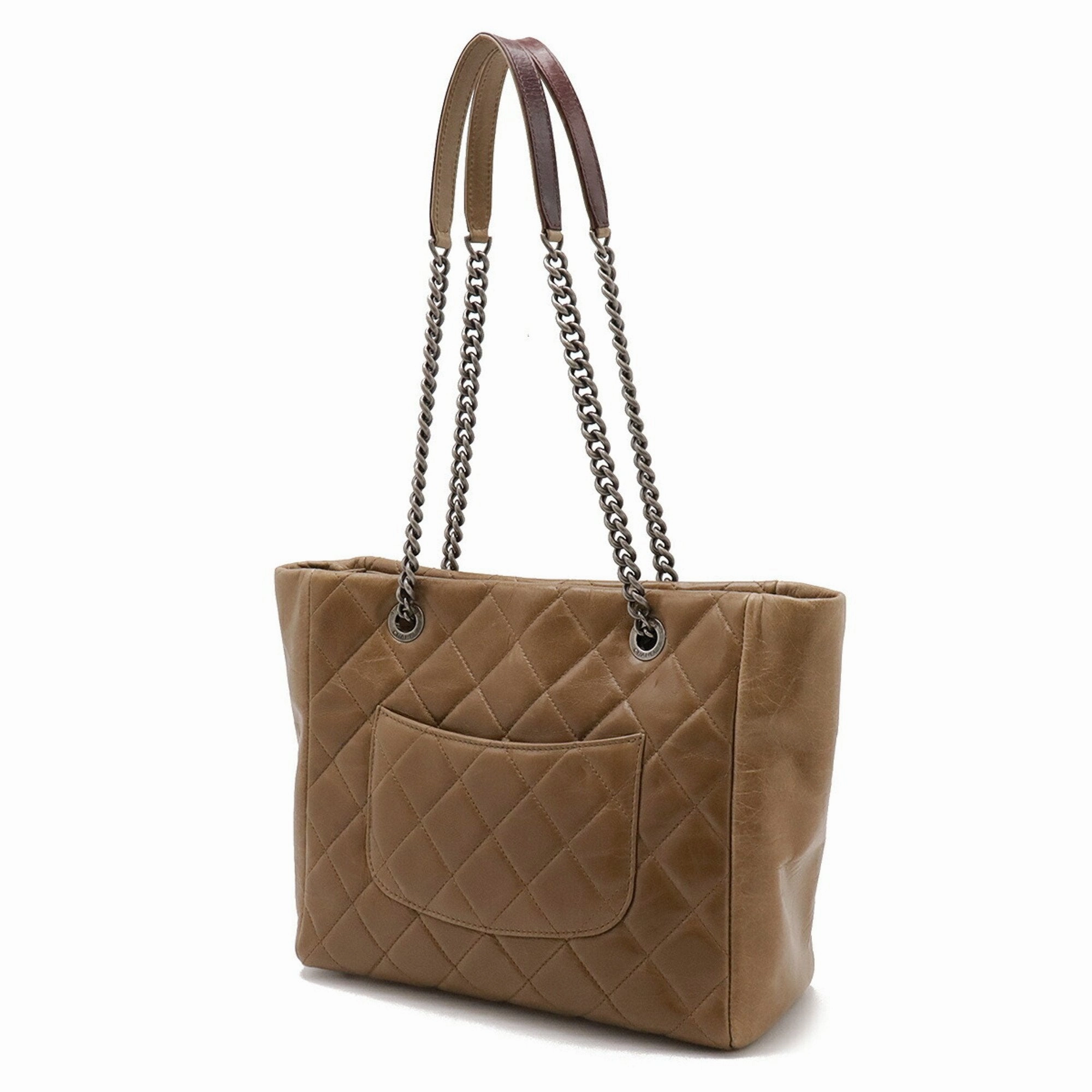 Chanel  Leather Shoulder Bag Tote Bag (Pre-Owned)