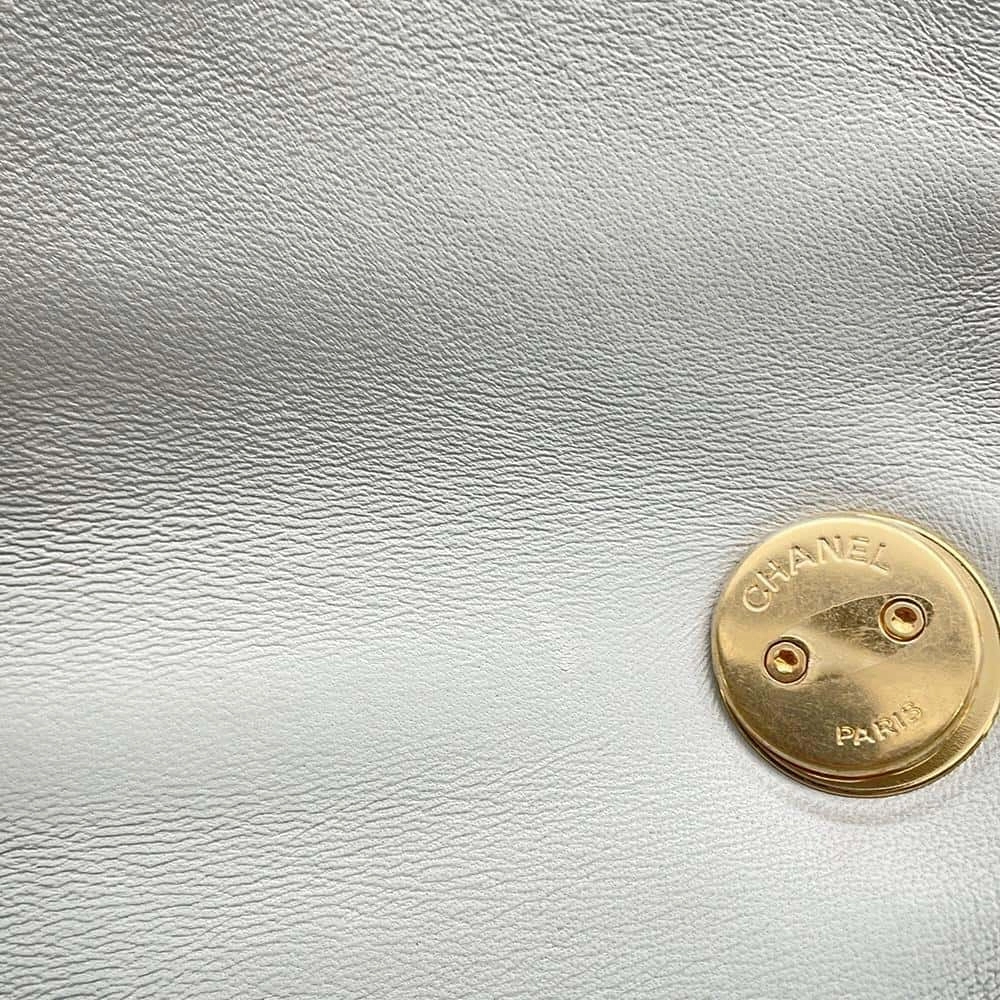 CHANEL Matelasse ChainShoulder Bag GrayAS3367 Lambskin