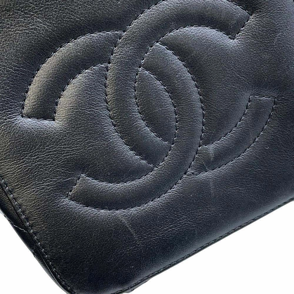 CHANEL Matelasse Vanity ChainShoulder Bag BlackAS3228 Calf Leather