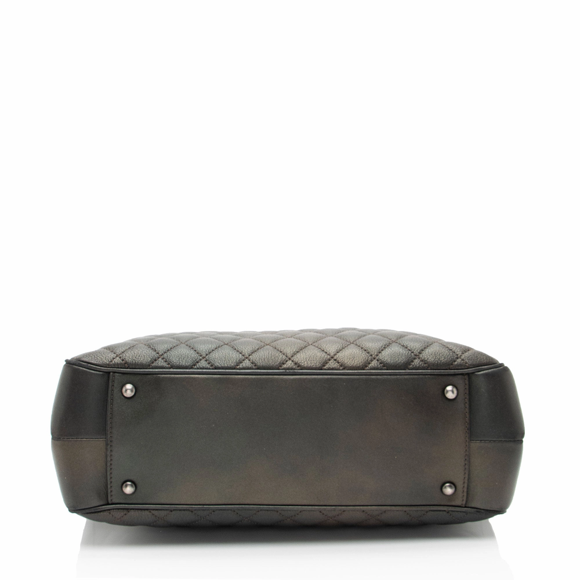 Chanel Metallic Caviar Leather Rock In Rome Medium Tote