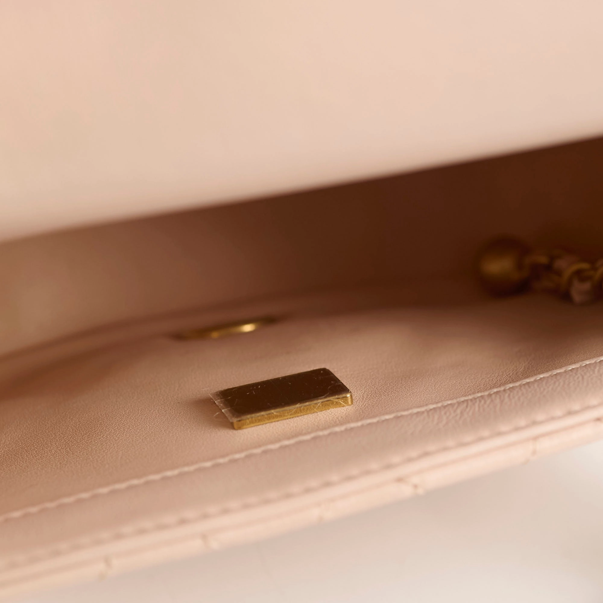 Chanel Mini Square Classic Flap Beige
