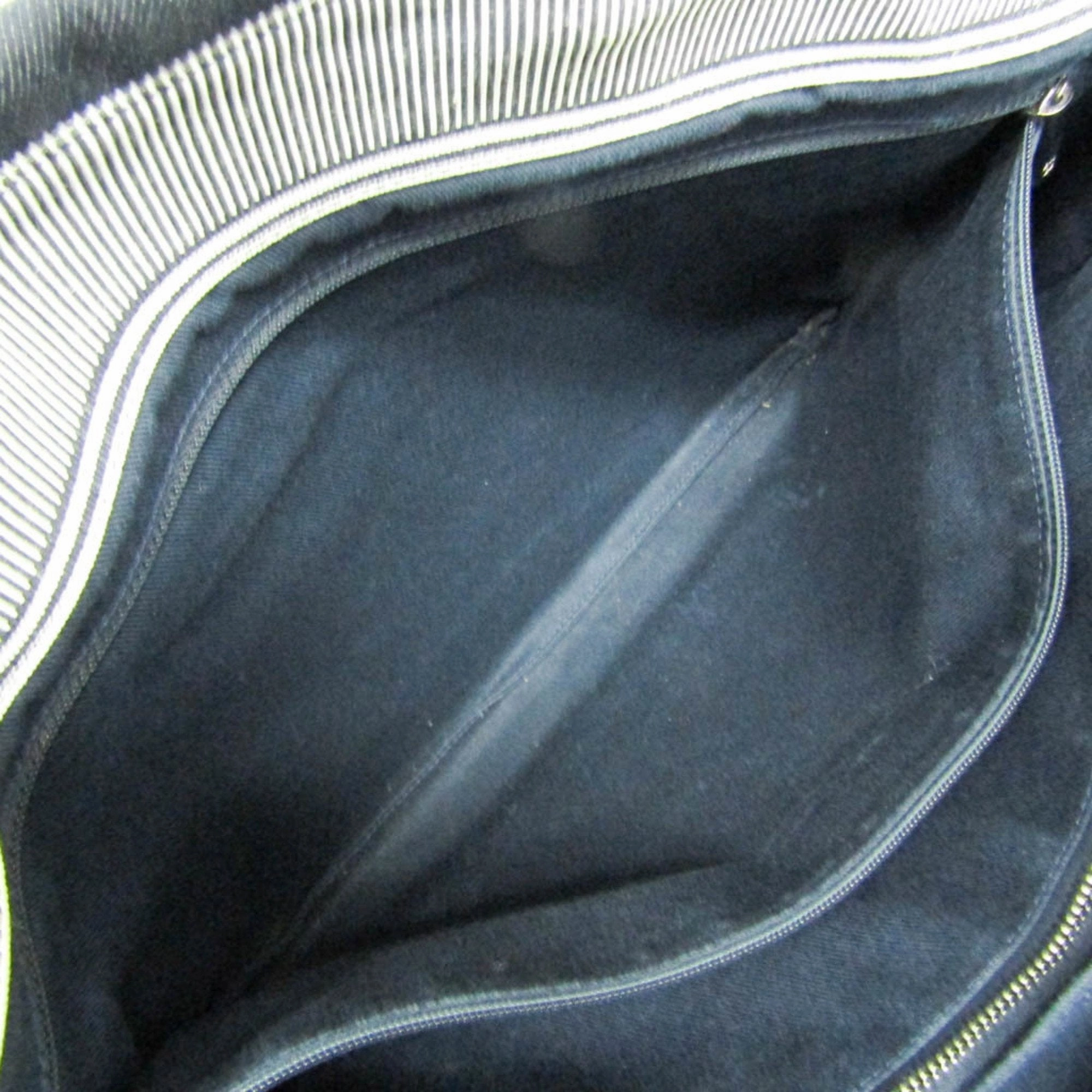 Chanel  Navy blue Leather Handbag Tote Bag (Pre-Owned)