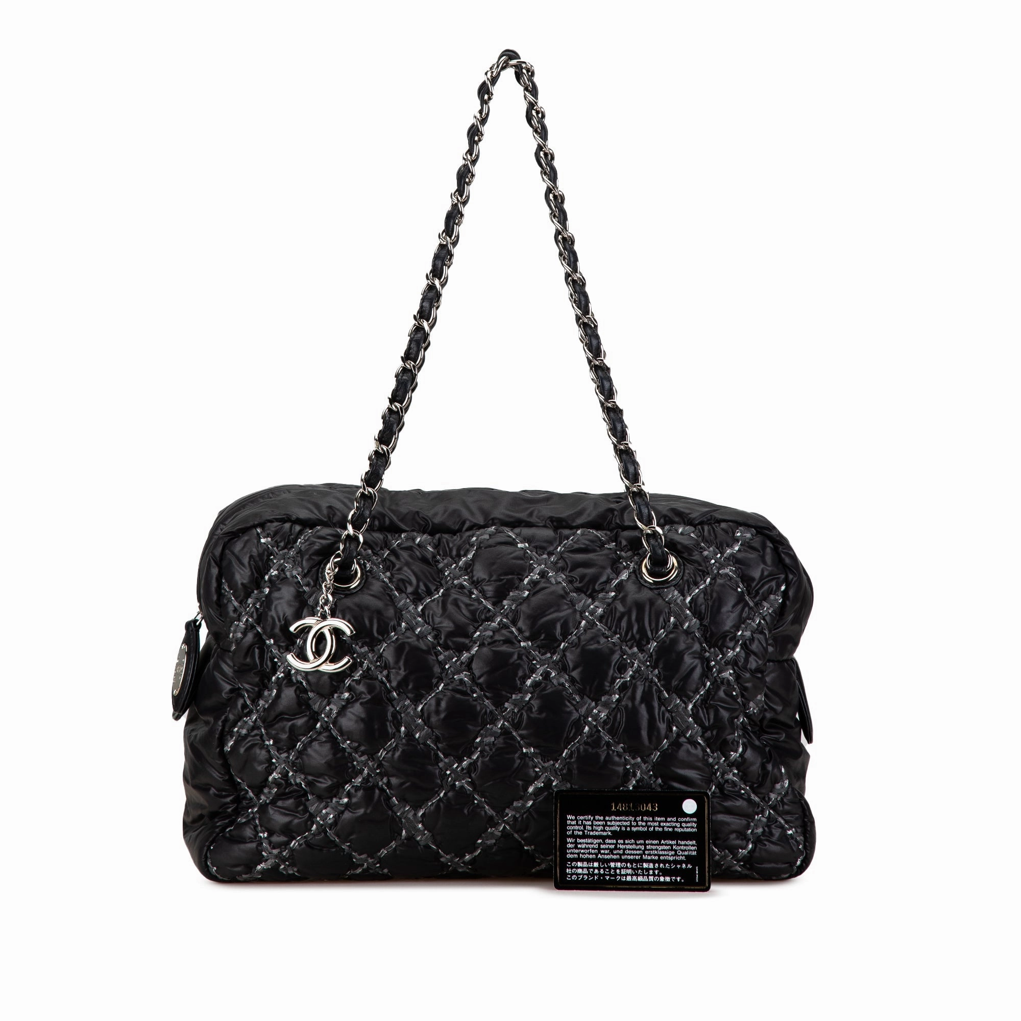 Chanel Nylon Tweed on Stitch Bubble Shoulder Bag (20433)