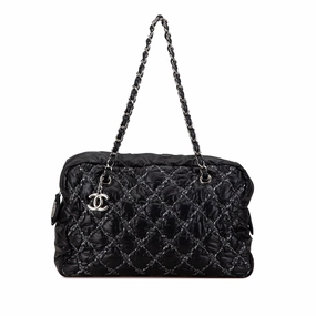 Chanel Nylon Tweed on Stitch Bubble Shoulder Bag (20433)