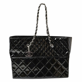 Chanel Patent Leather Tote Bag (Pre-Owned)