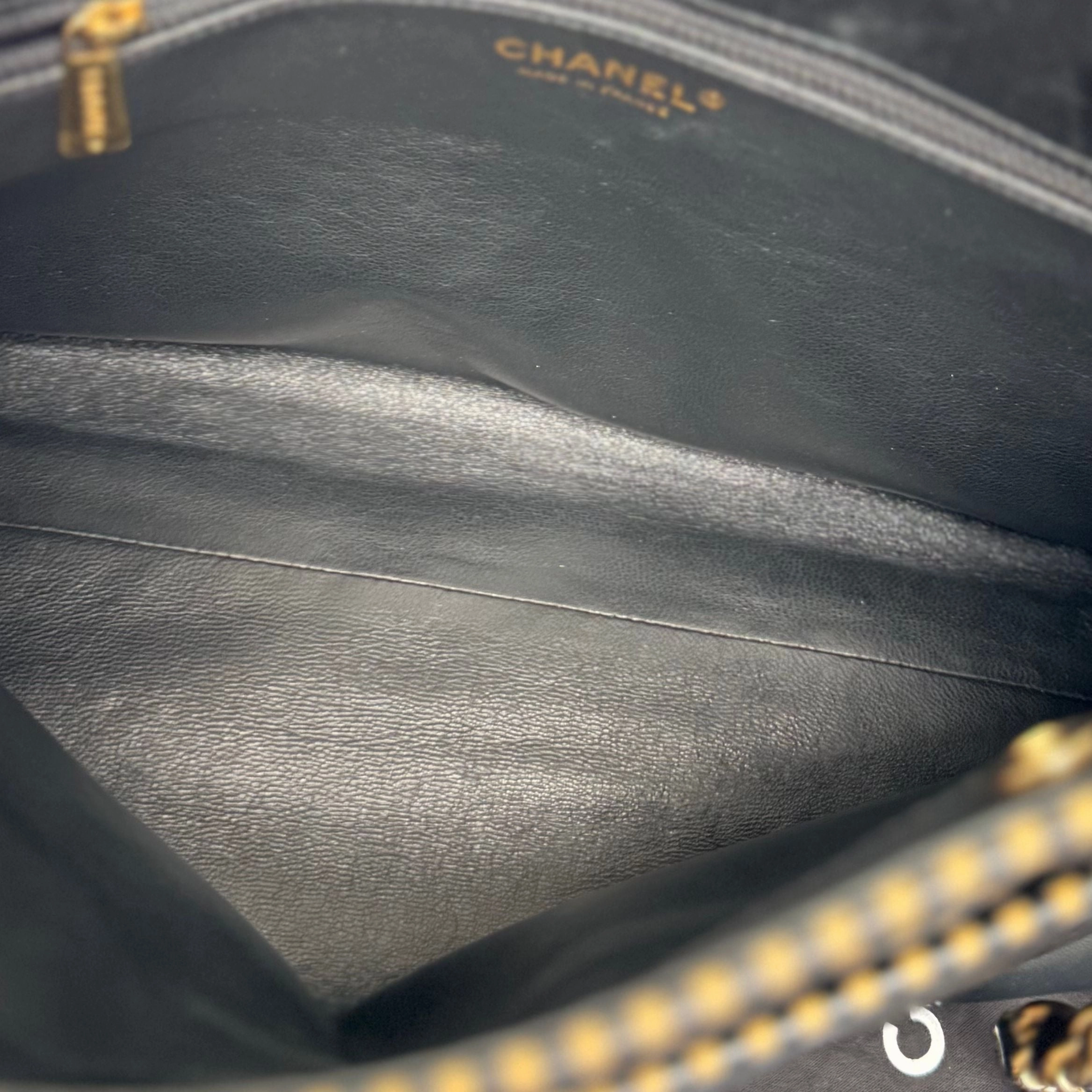 Chanel Perforated Edge Tote - Black Shoulder Bags, Handbags eal 3332