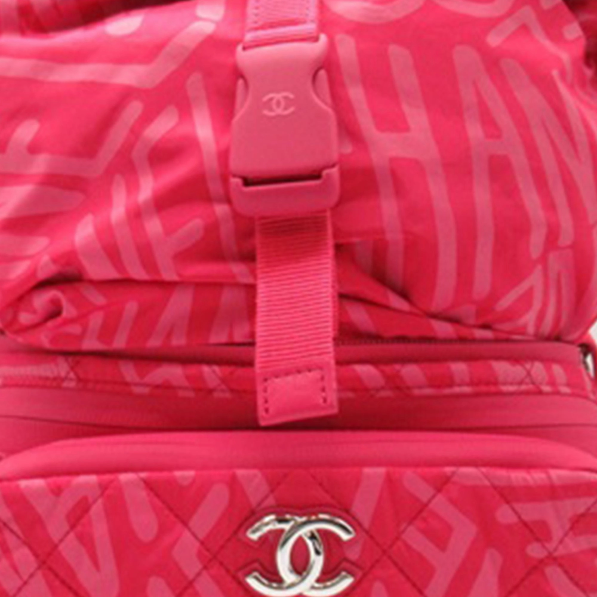 Chanel Printed Nylon Coco Neige Convertible Backpack (21662)