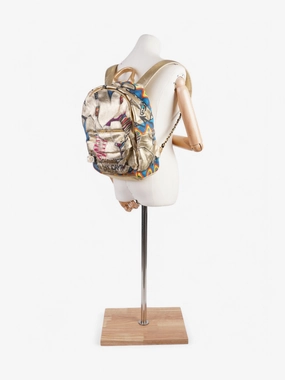 Chanel "Street Spirit" Graffiti Print Backpack Gold / Multicolour Canvas