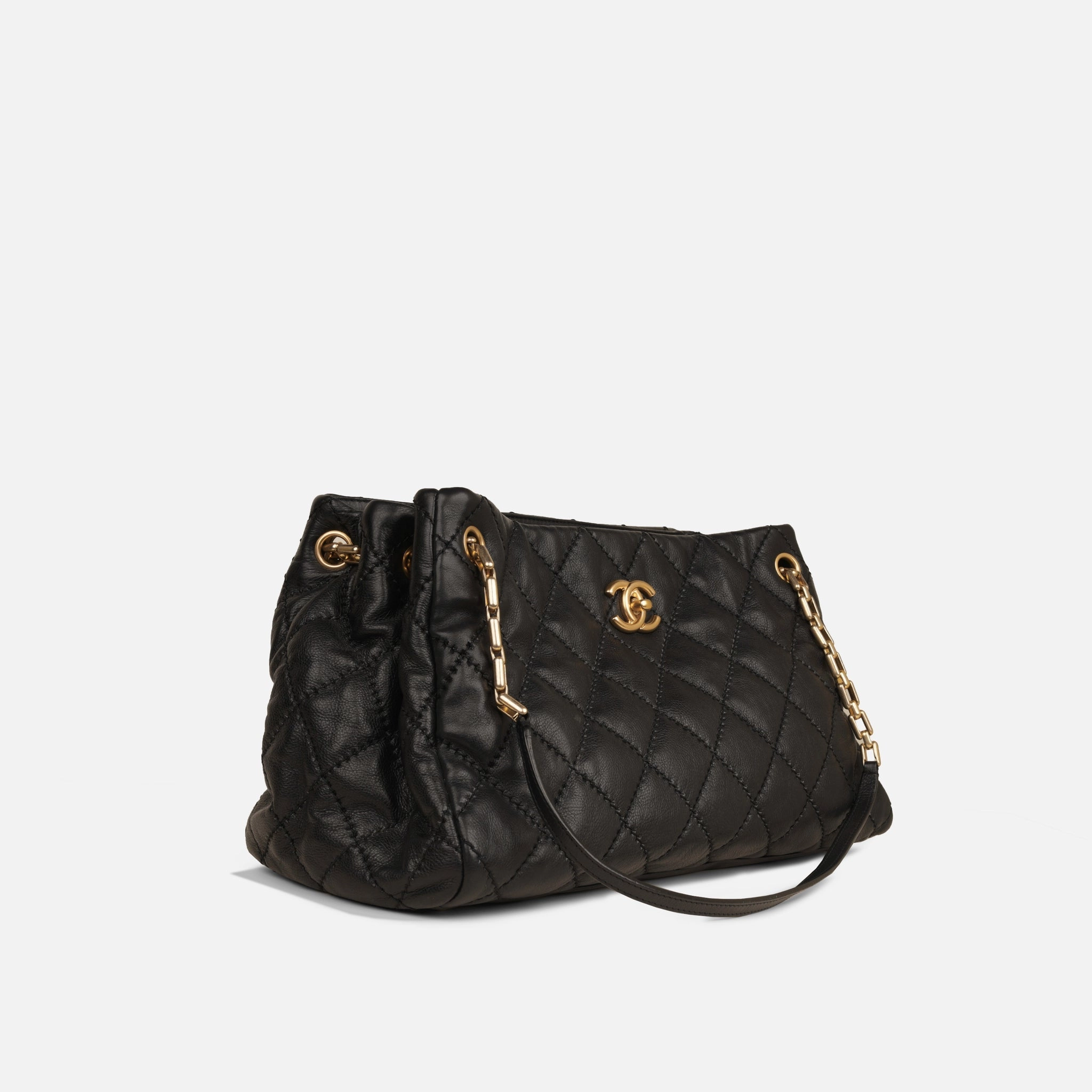 Chanel Retro Chain Tote - Black