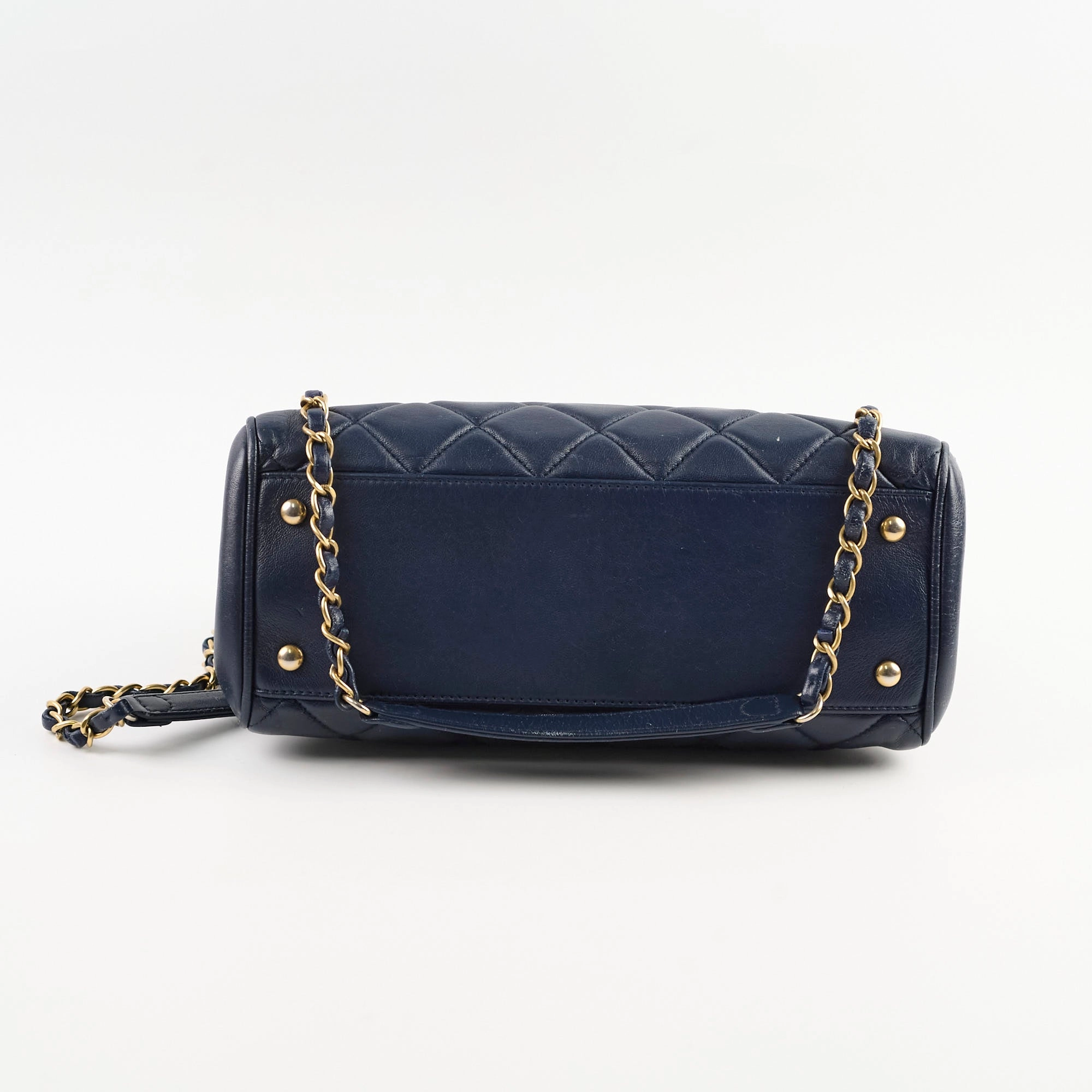 Chanel Seasonal Shoulder Bag Navy